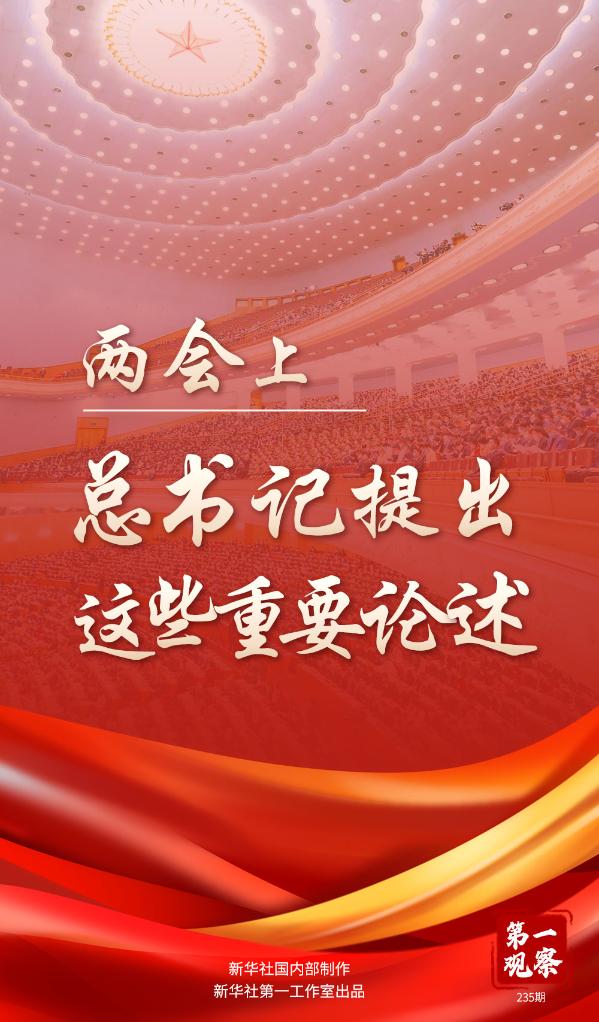 第一观察丨两会上,总书记提出这些重要论述 第一观察丨两会上,总书记提出这些重要论述