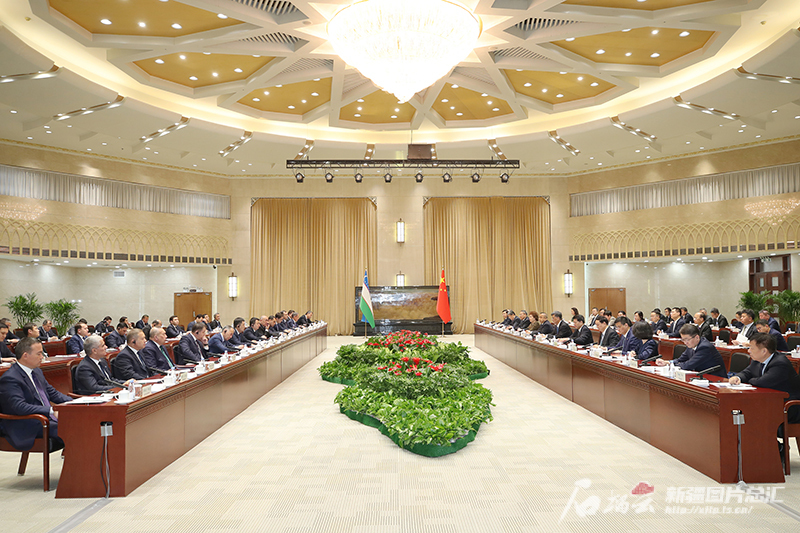 马兴瑞艾尔肯·吐尼亚孜会见乌兹别克斯坦副总理霍扎耶夫等嘉宾 马兴瑞艾尔肯·吐尼亚孜会见乌兹别克斯坦副总理霍扎耶夫等嘉宾
