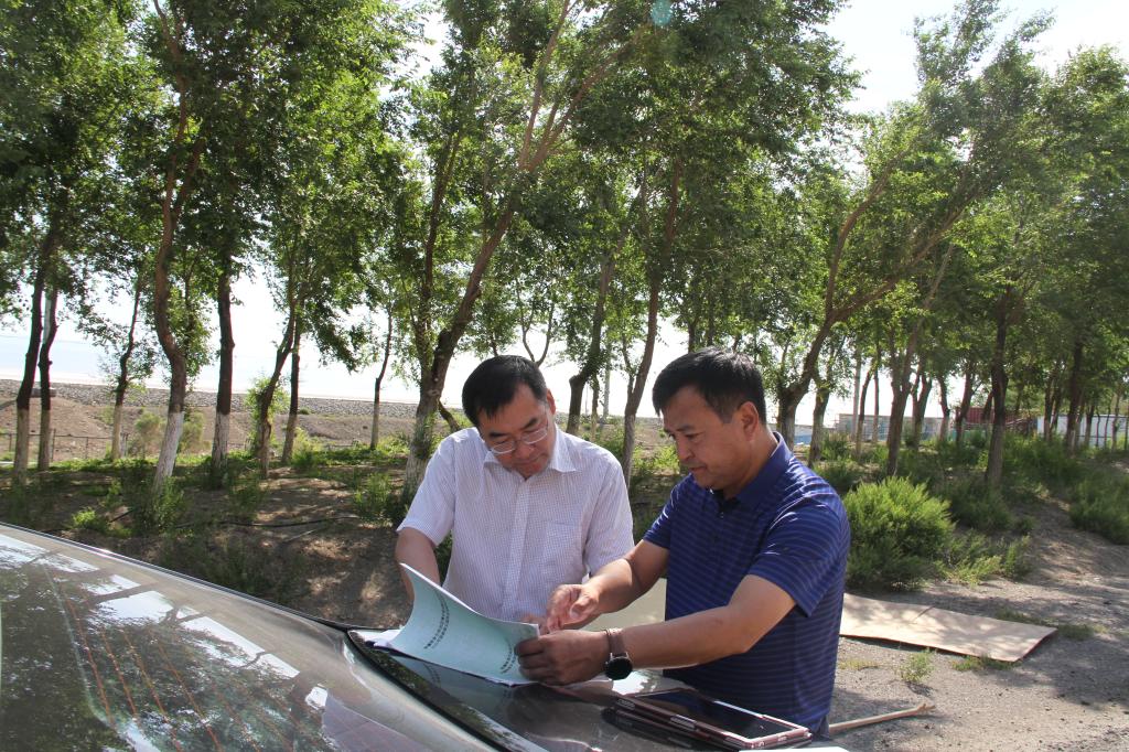 阿拉山口市委副书记副林长秦遵怀开展巡林工作