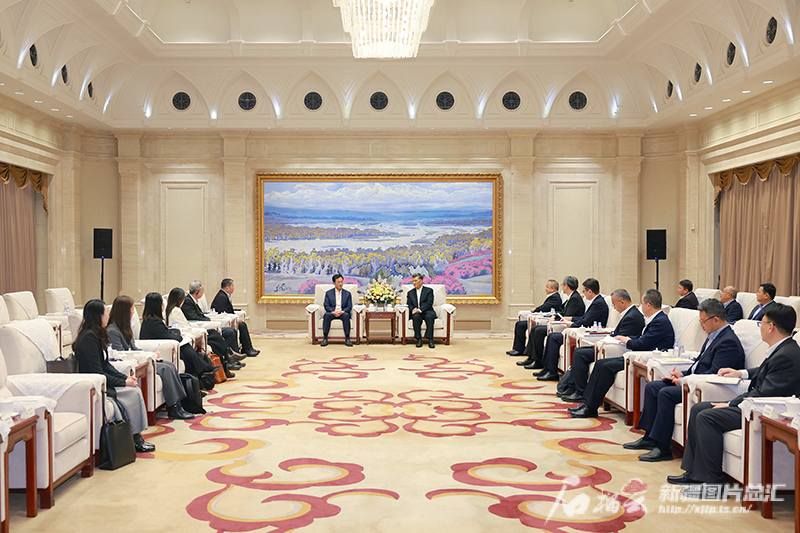 马兴瑞艾尔肯·吐尼亚孜会见新加坡卫生部部长王乙康 马兴瑞艾尔肯·吐尼亚孜会见新加坡卫生部部长王乙康